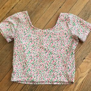 American Apparel Floral Crop Top